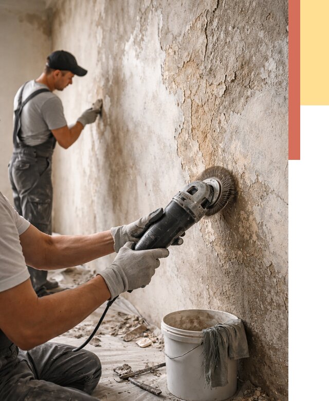 Снятие и удаление краски со стен в Сибае от 2158 руб. — ОТДЕЛОЧНИК-Сба