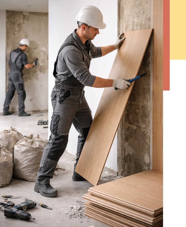 Демонтаж стеновых панелей в Сибае от 3597 руб. за м² быстро и недорого | ОТДЕЛОЧНИК-Сба