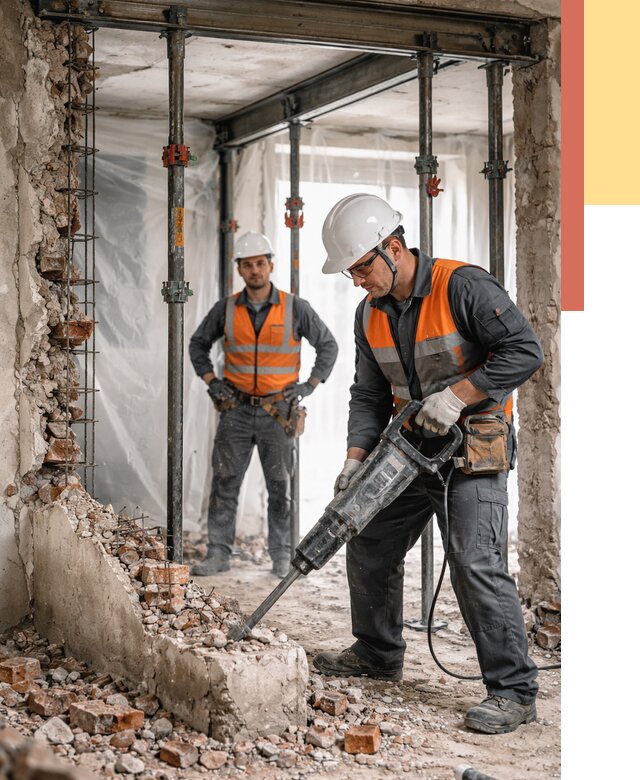 Снос несущих стен в Сибае от 10533 руб. — демонтаж несущей стены под ключ | ОТДЕЛОЧНИК-Сба