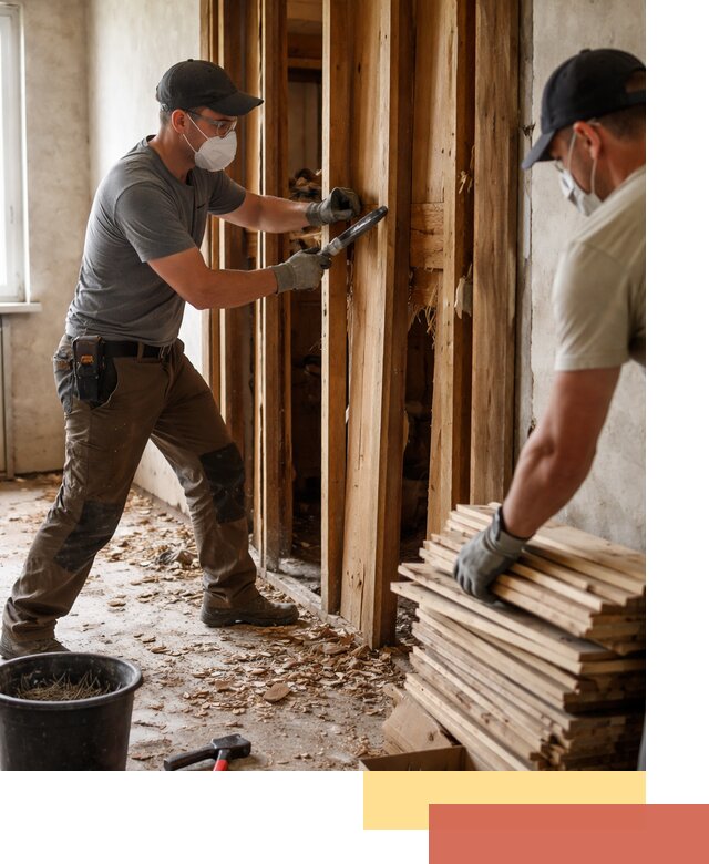 Демонтаж деревянных перегородок в Сибае быстро и аккуратно