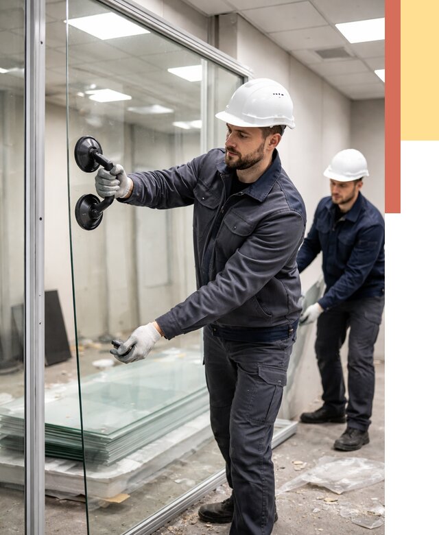 Демонтаж стеклянных перегородок в Сибае от 3288 руб. — быстро и недорого | ОТДЕЛОЧНИК-Сба