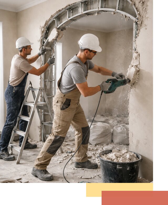 Демонтаж гипсокартонной арки в Сибае быстро и аккуратно