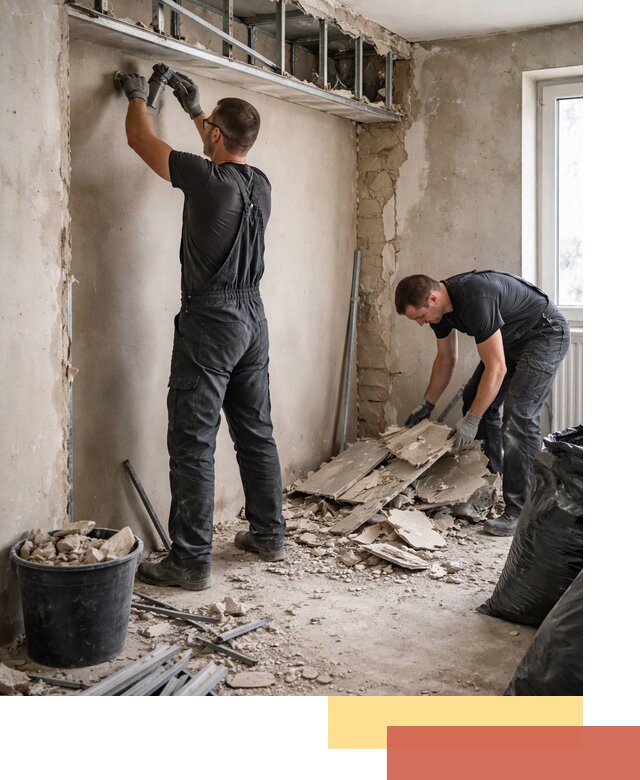 Демонтаж короба из гипсокартона в Сибае быстро и аккуратно