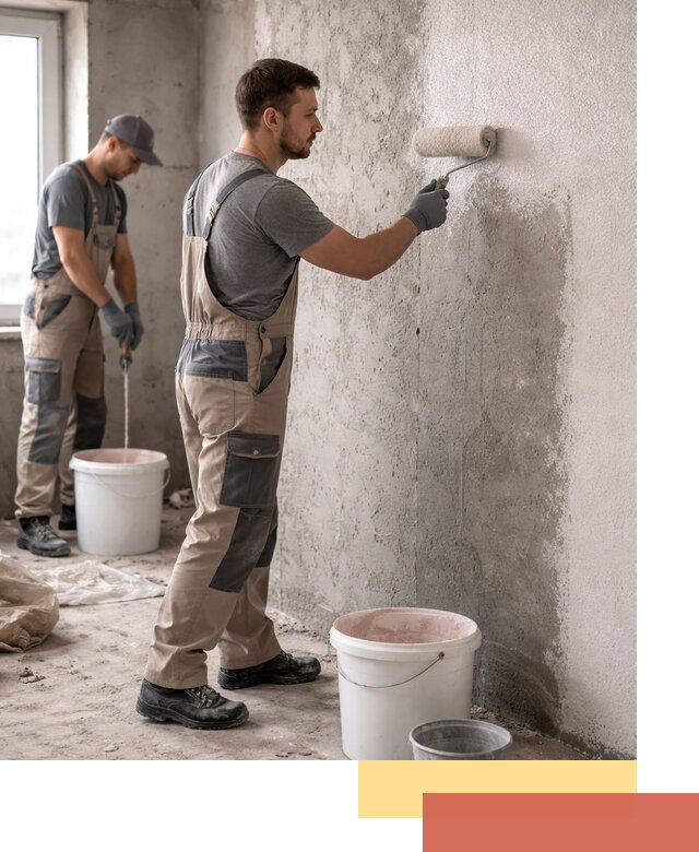 Нанесение бетоноконтакта на стены в Сибае для последующей отделки