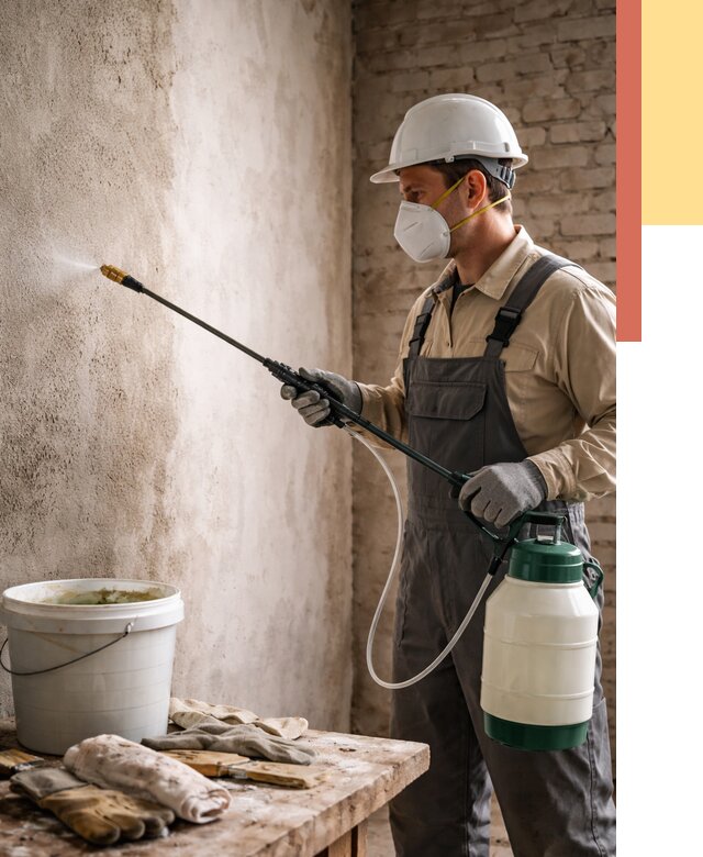 Антисептическая обработка стен в Сибае от 1233 руб. — быстро и недорого | ОТДЕЛОЧНИК-Сба