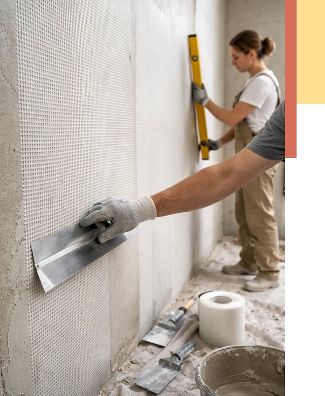 Армирование стен стеклосеткой в Сибае от 3288 руб. под ключ | ОТДЕЛОЧНИК-Сба