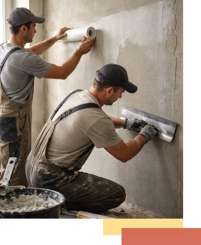 Армирование стен стеклосеткой в Сибае для прочной отделки