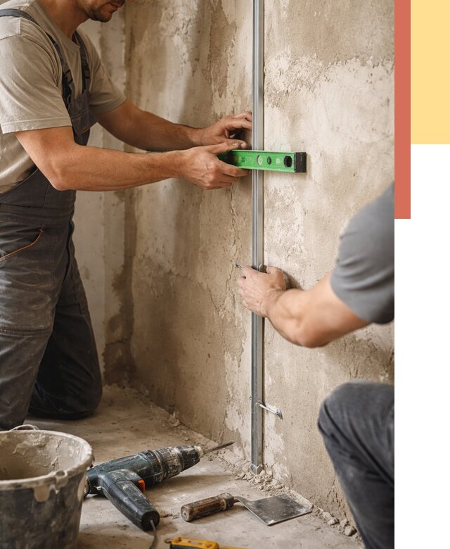 Установка штукатурных маяков в Сибае от 7193 руб. — быстро и недорого | ОТДЕЛОЧНИК-Сба