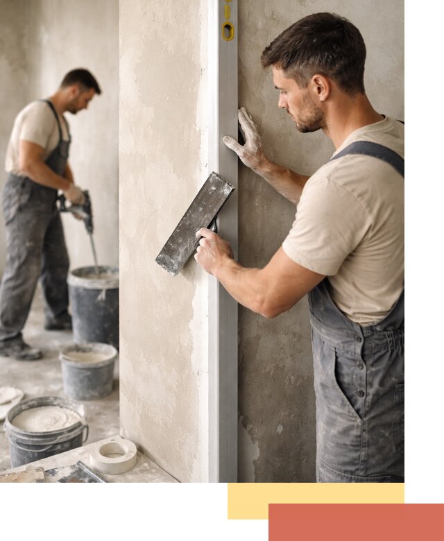 Выведение углов стен в Сибае: монтаж и оштукатуривание