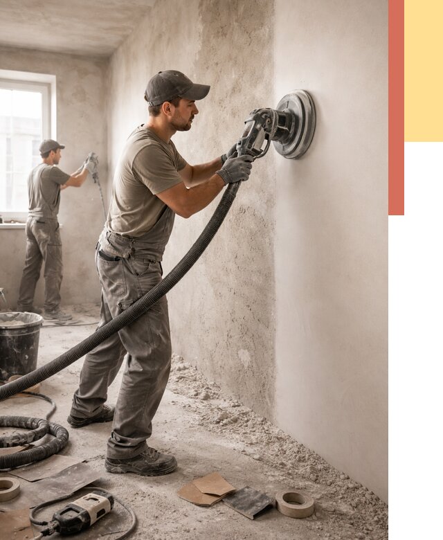 Шлифовка стен в Сибае от 1233 руб/м2 — быстро и недорого | ОТДЕЛОЧНИК-Сба