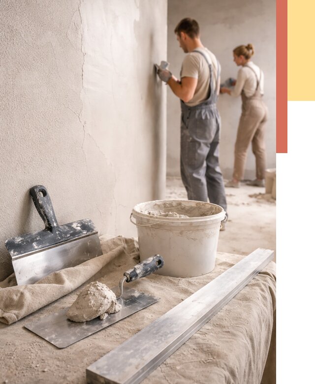 Штукатурка стен гипсовая в Сибае от 4624 руб/м2 — быстро и недорого | ОТДЕЛОЧНИК-Сба