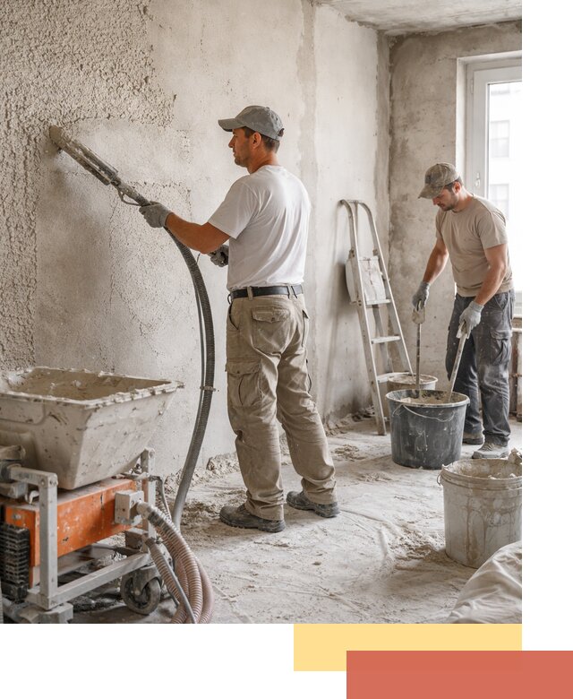 Машинная штукатурка стен в Сибае — быстро и качественно