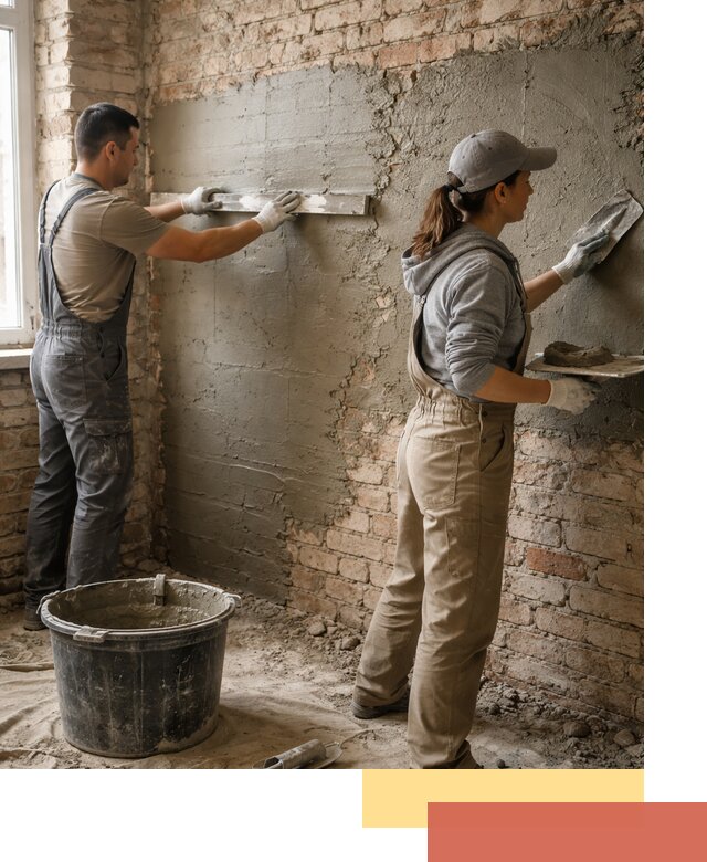 Штукатурка кирпичных стен в Сибае — качественно и надежно