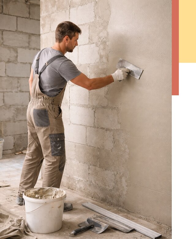 Штукатурка стен из газобетона в Сибае от 2158 руб./м2 — быстро и недорого | ОТДЕЛОЧНИК-Сба