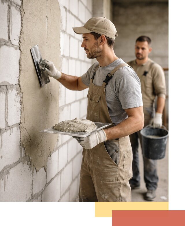 Штукатурка стен из газобетона в Сибае под ключ