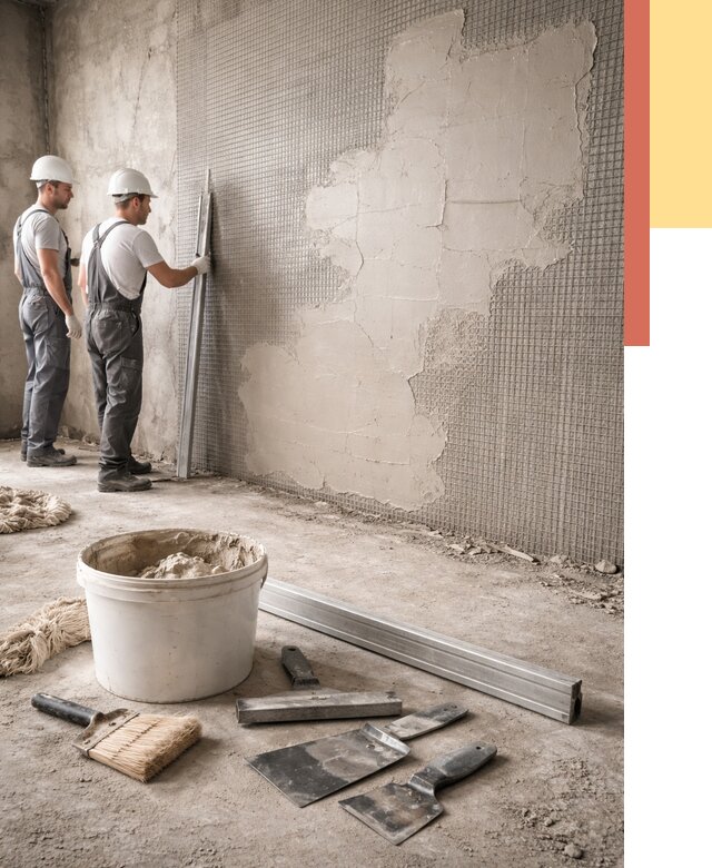 Штукатурка стен по сетке в Сибае от 5652 руб./м2 — быстро и недорого | ОТДЕЛОЧНИК-Сба