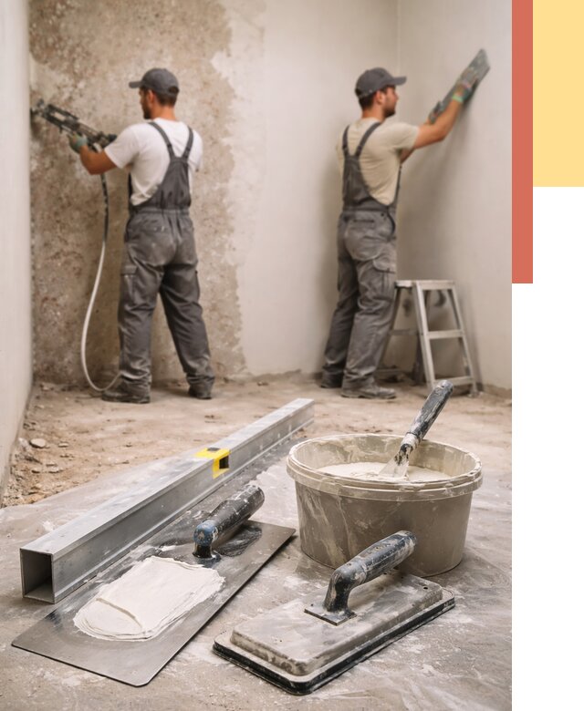 Штукатурка стен под обои в Сибае от 4624 руб./м2 — выравнивание под обои | ОТДЕЛОЧНИК-Сба