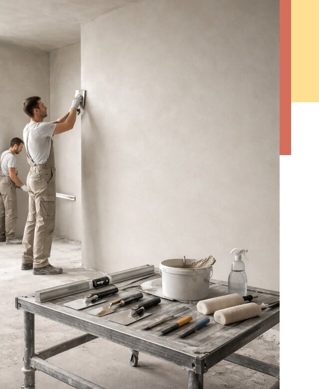 Штукатурка стен под покраску в Сибае от 4624 руб./м² — качественно и недорого | ОТДЕЛОЧНИК-Сба