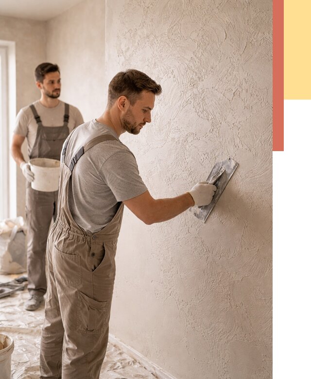 Фактурная штукатурка стен в Сибае от 4316 руб./м² — заказать под ключ | ОТДЕЛОЧНИК-Сба