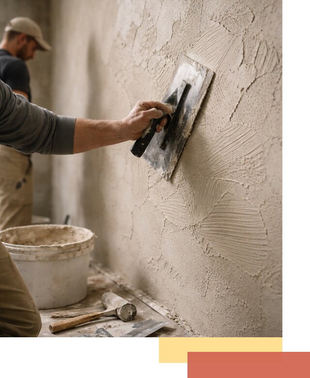 Фактурная штукатурка стен в Сибае — монтаж, отделка, реставрация