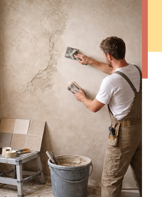 Ремонт декоративной штукатурки в Сибае от 4624 руб. под ключ | ОТДЕЛОЧНИК-Сба