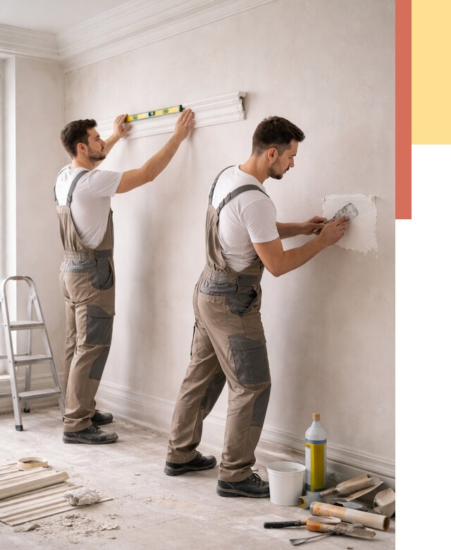 Монтаж лепнины на стены в Сибае от 4624 руб. — недорого, быстро | ОТДЕЛОЧНИК-Сба