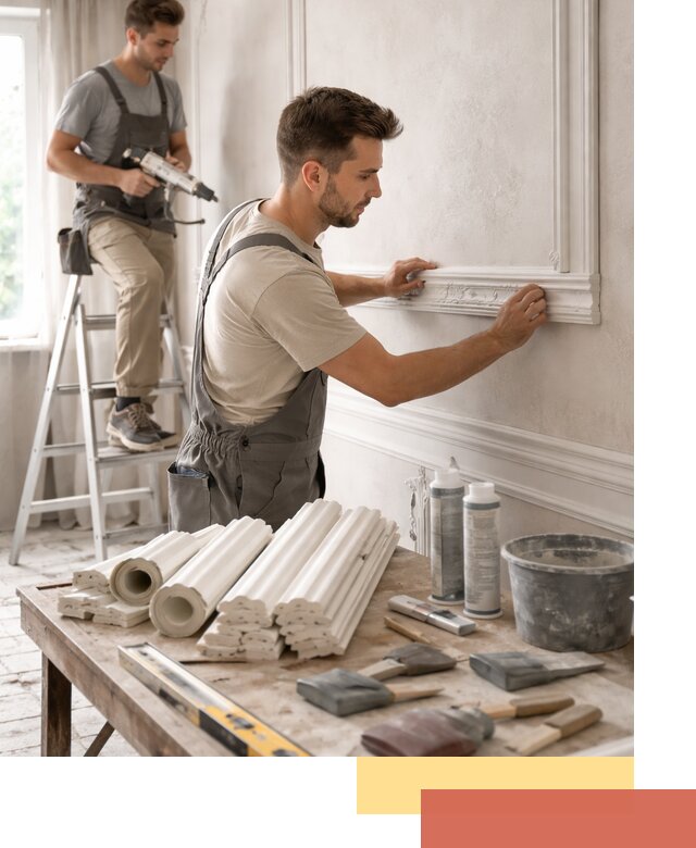 Монтаж лепнины на стены в Сибае профессионально и качественно