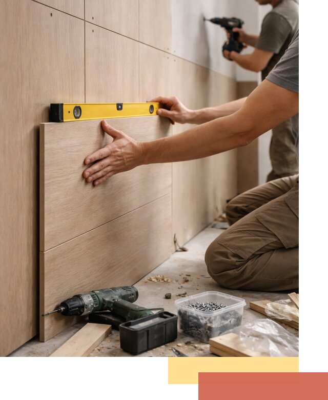 Профессиональный монтаж МДФ панелей на стены в Сибае