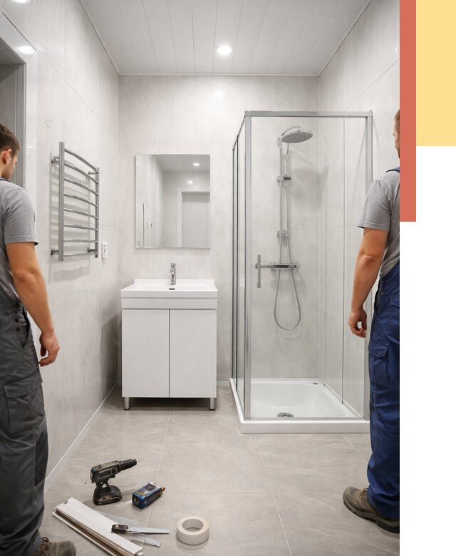 Отделка ванной комнаты панелями ПВХ в Сибае от 4624 руб. за м2 | ОТДЕЛОЧНИК-Сба