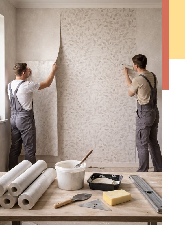 Поклейка обоев с подбором рисунка в Сибае от 3597 руб. | ОТДЕЛОЧНИК-Сба - быстро и недорого