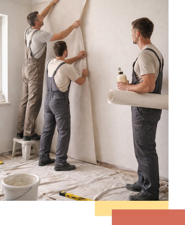 Оклейка стен обоями в Сибае — качественно и профессионально