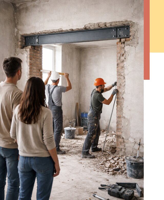 Усиление проема в стене в Сибае от 9762 руб. — усиление дверного проема металлоконструкцией | ОТДЕЛОЧНИК-Сба