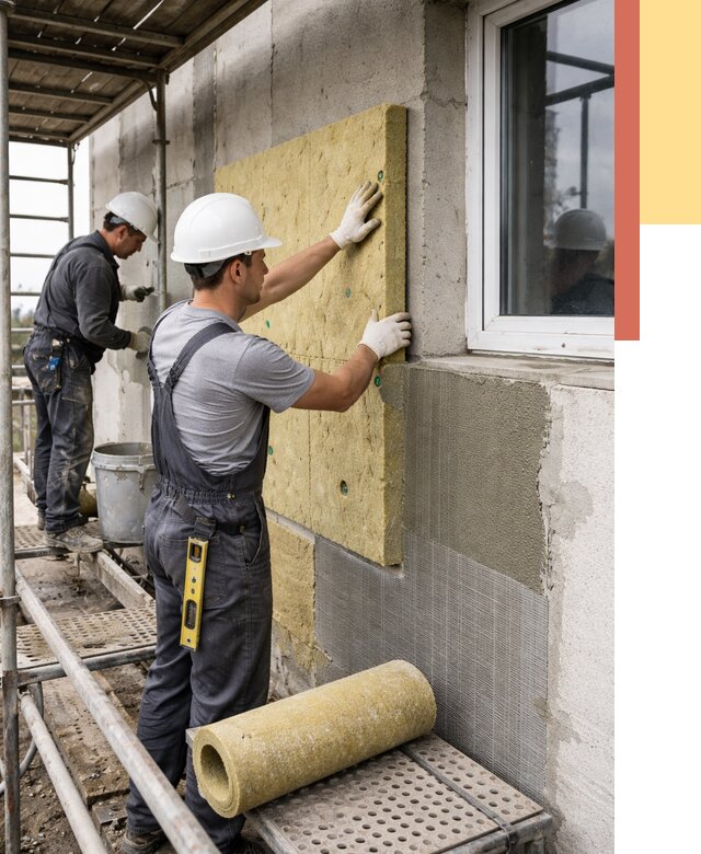 Утепление стен в Сибае от 4419 руб. под ключ — быстро и недорого | ОТДЕЛОЧНИК-Сба