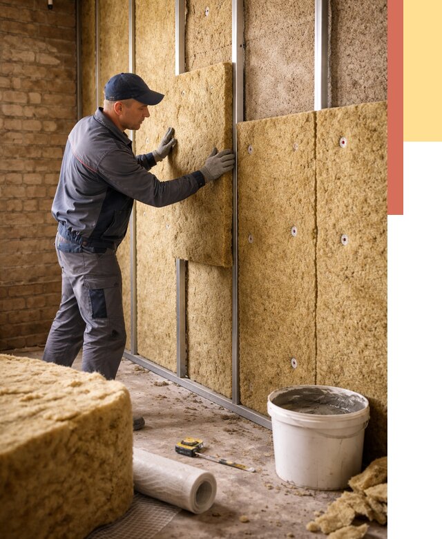 Утепление стен минватой в Сибае от 1387 руб./м2 — недорого и быстро | ОТДЕЛОЧНИК-Сба