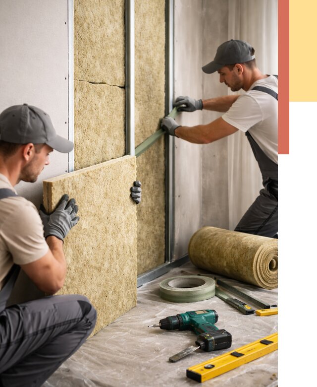 Шумоизоляция стен в Сибае под ключ от 1901 руб. | ОТДЕЛОЧНИК-Сба