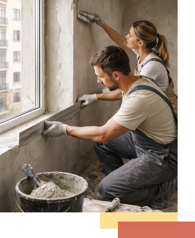 Штукатурка откосов дверей и окон профессионально в Сибае