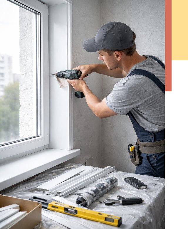 Установка пластиковых откосов в Сибае от 2312 руб. | ОТДЕЛОЧНИК-Сба монтаж, быстро и недорого