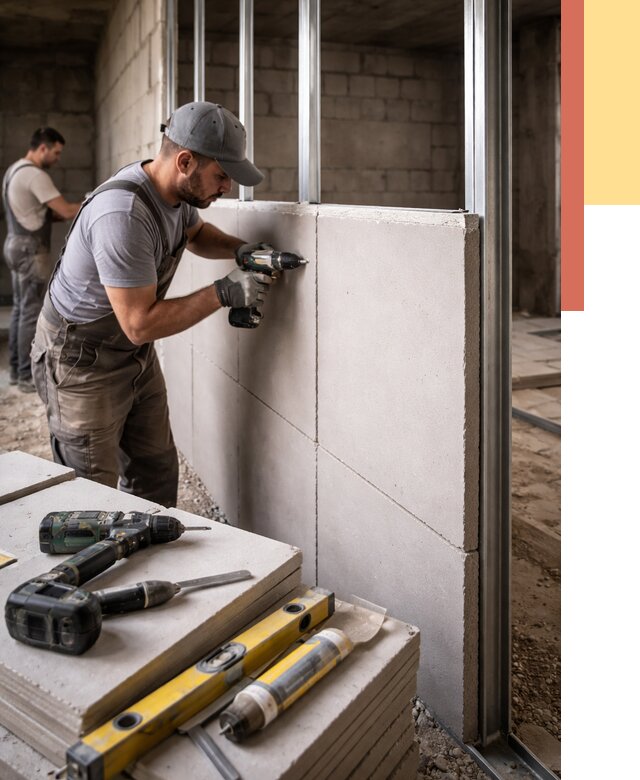 Кладка влагостойких перегородок ПГП в Сибае от 1233 руб. под ключ | ОТДЕЛОЧНИК-Сба