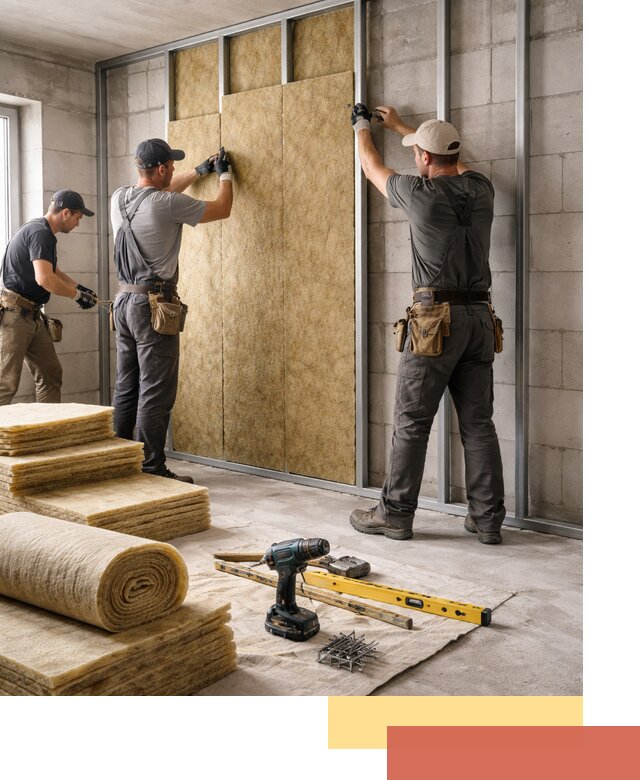 Шумоизоляция перегородок из блоков в Сибае — монтаж и защита шумоизоляцией