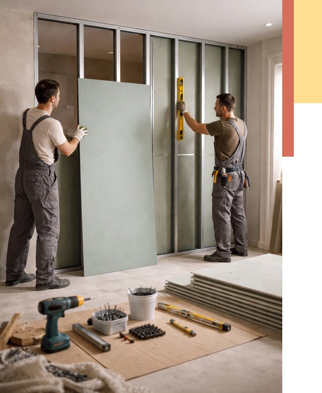 Перегородка из влагостойкого гипсокартона в Сибае от 4932 руб. — монтаж под ключ | ОТДЕЛОЧНИК-Сба