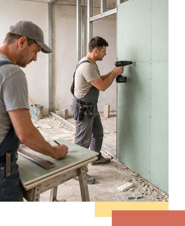 Перегородки из влагостойкого гипсокартона под ключ в Сибае