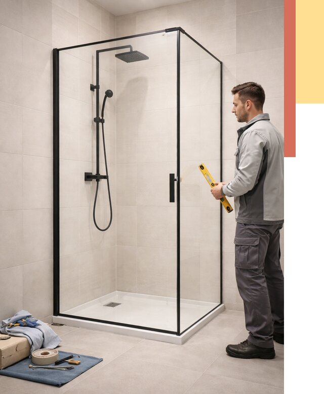 Стеклянные перегородки для душа в Сибае от 12845 руб. | Монтаж под ключ — ОТДЕЛОЧНИК-Сба