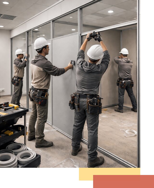 Мобильные офисные перегородки под ключ в Сибае