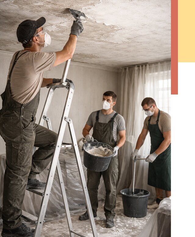 Удаление побелки с потолка в Сибае от 2569 руб. быстро и недорого | ОТДЕЛОЧНИК-Сба