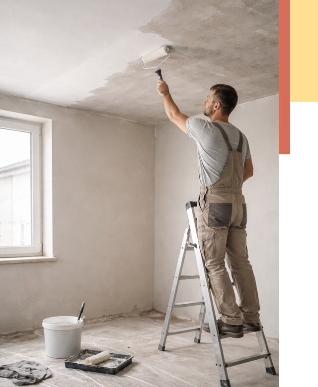 Грунтовка потолка в Сибае от 2569 руб. — быстро и недорого | ОТДЕЛОЧНИК-Сба