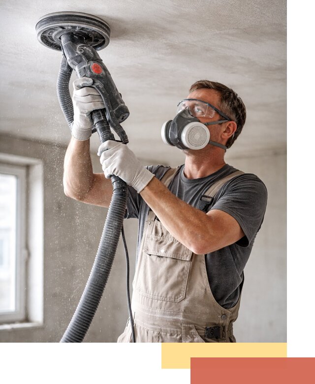 Шлифовка потолка в Сибае — качественная подготовка под отделку