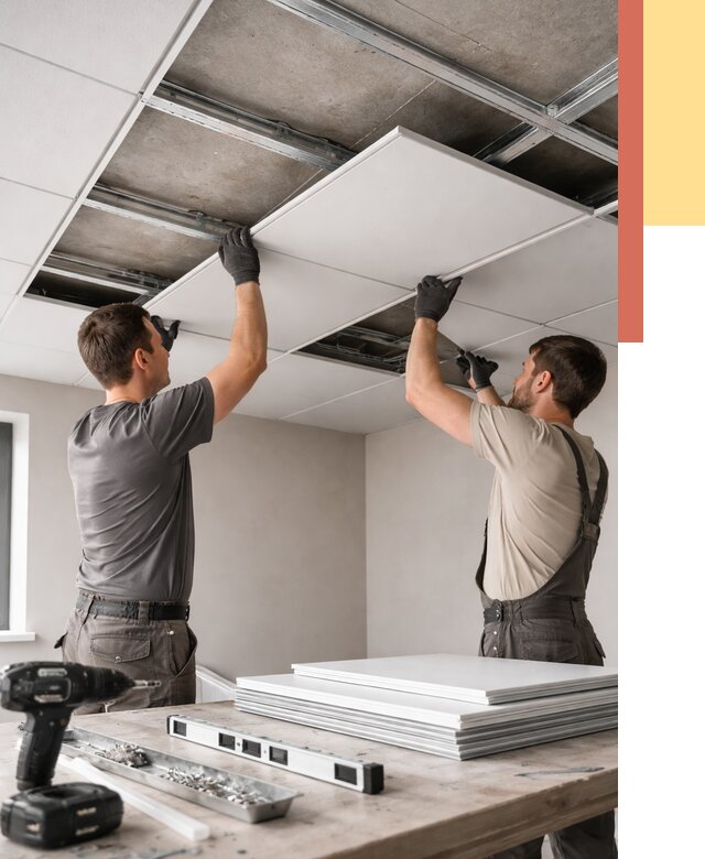 Монтаж кассетного потолка в Сибае от 4624 руб/м2 — установка и сборка | ОТДЕЛОЧНИК-Сба