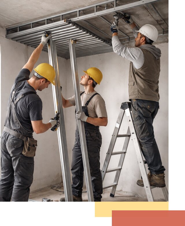 Монтаж реечного потолка под ключ в Сибае