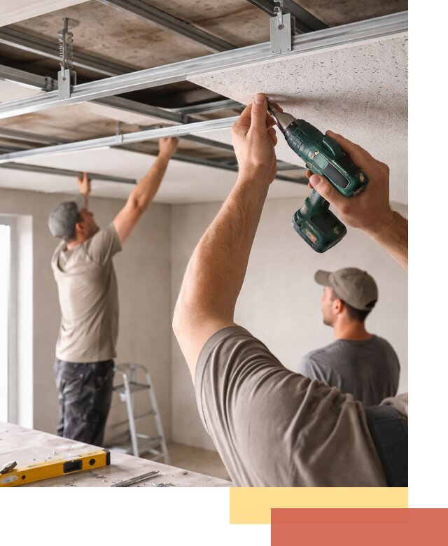 Монтаж акустического потолка в Сибае под ключ