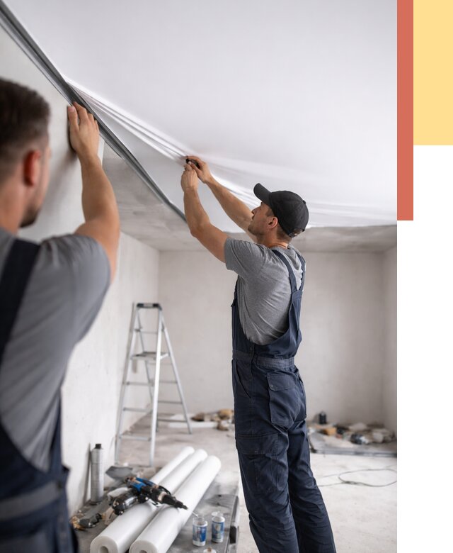 Монтаж матового натяжного потолка в Сибае от 4624 руб./м² — быстро и недорого | ОТДЕЛОЧНИК-Сба